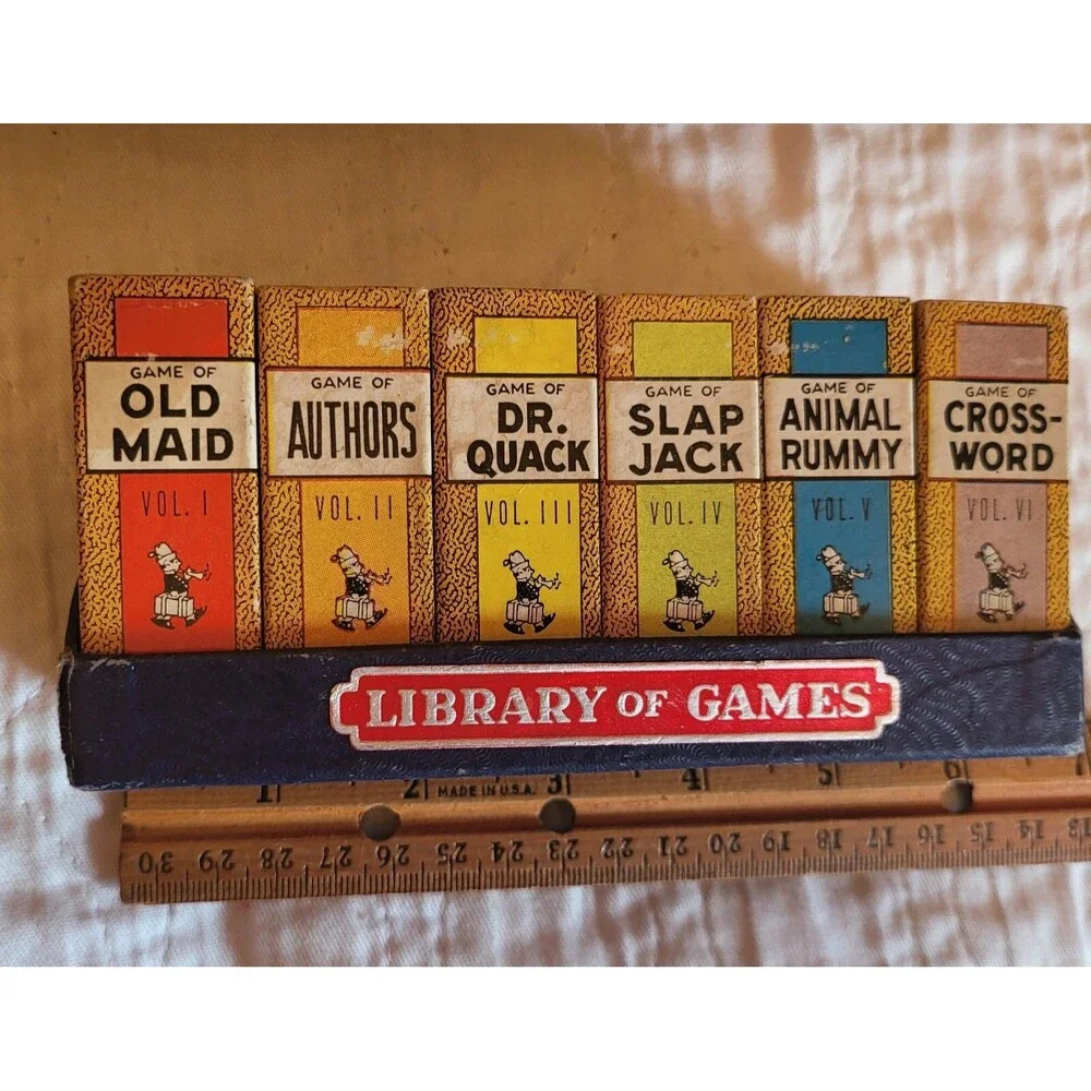 Library Of Games, The Toy House, Antique, Very Good Condition~ Cool Game
